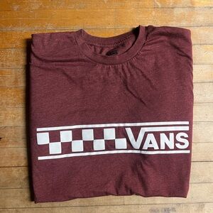Vans Maroon Long Sleeve Shirt | XL